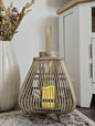 Bamboo Lantern with LED Candle