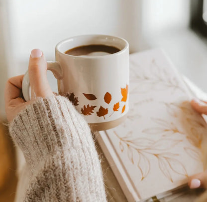 Falling Leaves Stoneware Mug