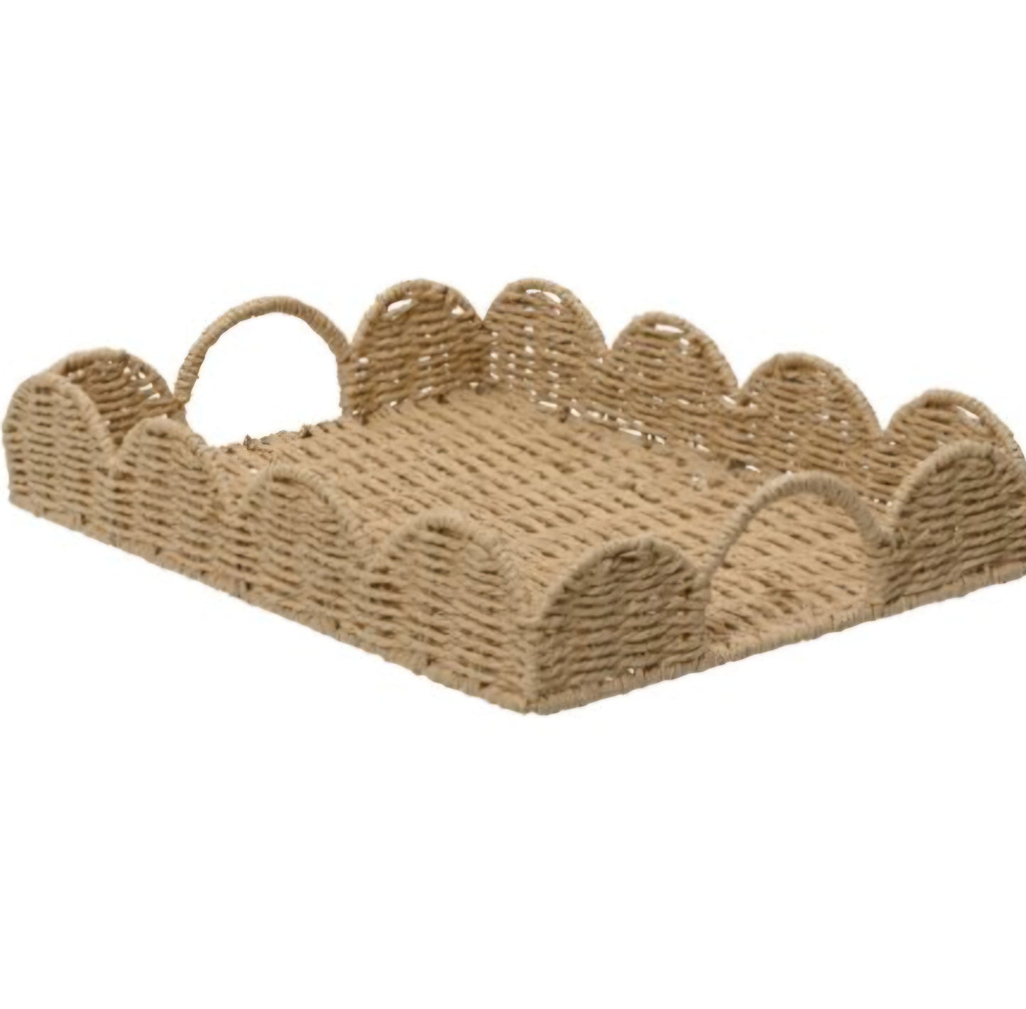 Large Scalloped Serving Tray- IMPERFECT