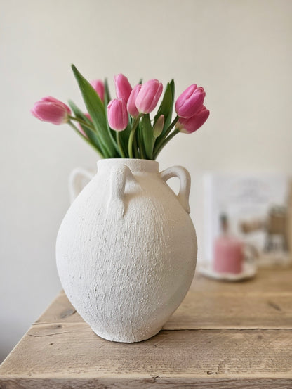 Textured Handled Vase - Tall