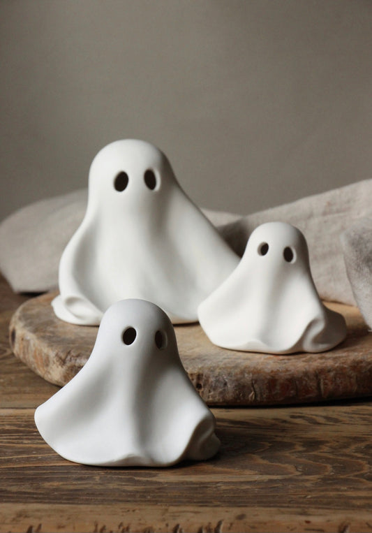 Porcelain Ghost Ornament - 3 Sizes