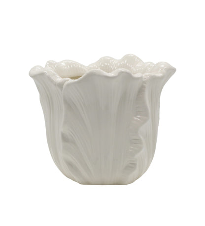 Ivory Tulip Ceramic Planter