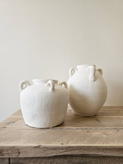Textured Handled Vase - Tall
