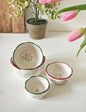 Set of 4 Mini Country Garden Nesting Bowls