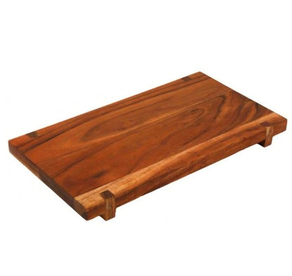 Large Solid Wood Footed Wooden Board