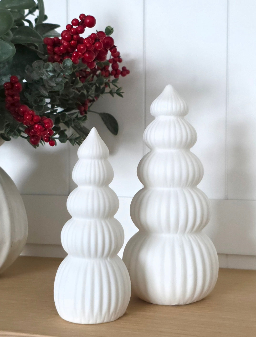 Tiered Porcelain LED Christmas Tree | 2 Sizes